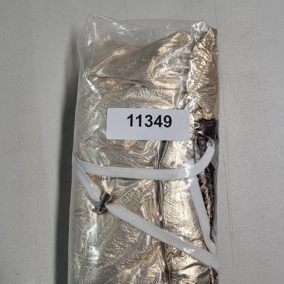 BLANK NYC Reversible Copper Gold Hooded Metallic Good Vibrations Bomber Jacket - Picture 16 of 16